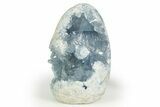 Free-Standing Crystal Filled Celestine Geode - Madagascar #303865-1